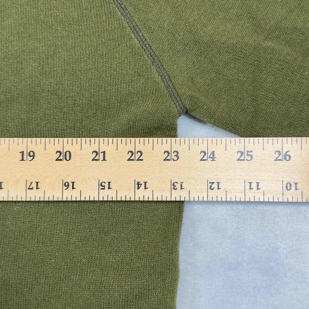 Aeropostale Sweater Mens XL Green Crew Neck Raglan Sleeve Solid Knit Pullover